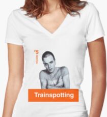 TRAINSPOTTING - RENTON Women's Fitted V-Neck T-Shirt