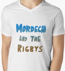 Mordecai and the Rigbys Men's V-Neck T-Shirt