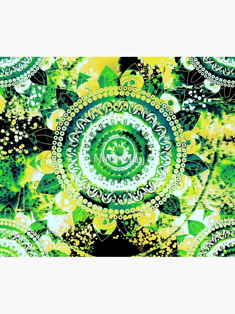 LEMON LIME MANDALA by ninabmay