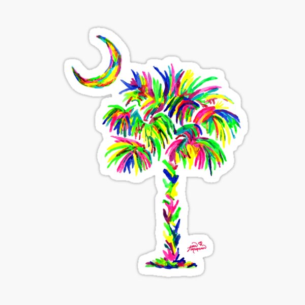 South Carolina is Simply Amazing Palm Tree Sticker