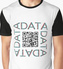 Punchcard data (QR, 3D) Graphic T-Shirt