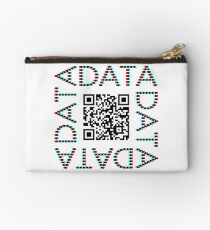 Punchcard data (QR, 3D) Studio Pouch