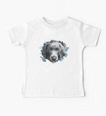 Weimaraner art Baby Tee