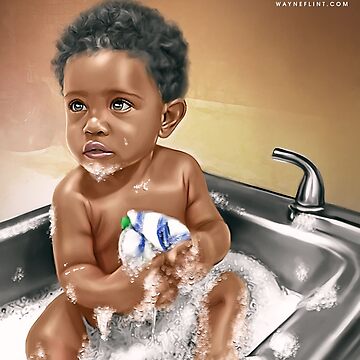 Artwork thumbnail, Beautiful Black Baby #10 by wayneflint