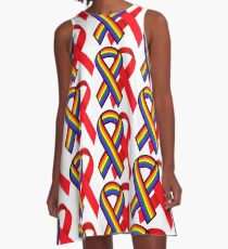 LGBT HIV/AIDS Awareness A-Line Dress