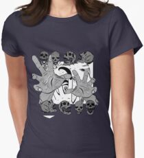 Pop Art Skull Women's Fitted T-Shirt