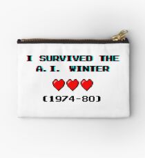 I survived the A.I. winter (8-bit 3D) Studio Pouch