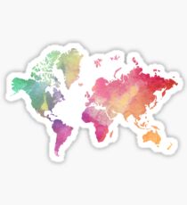Watercolor World Sticker