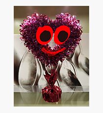 Glittery Heart Guy Photographic Print