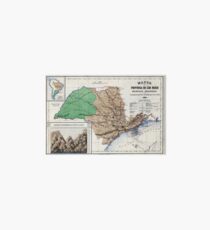 Map of the province of São Paulo - 1886 Art Board