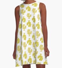 Chocobo Pattern A-Line Dress