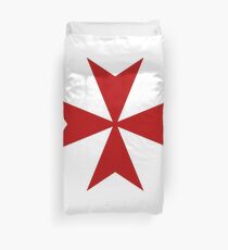 Maltese cross - Knights Templar - Holy Grail - The Crusades Duvet Cover