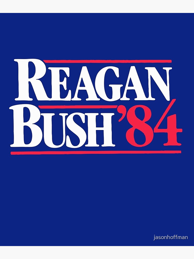 "Reagan Bush '84 1984 Campaign Poster" Canvas Print by jasonhoffman