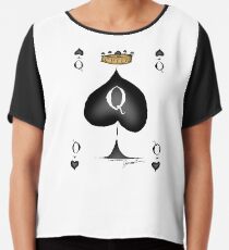 Queen of Spades - tony fernandes Chiffon Top