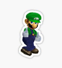 Luigi Fingerpistolen Sticker