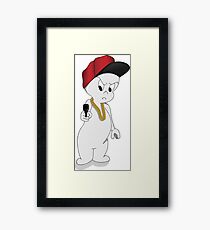 Casper the not-so-friendly ghost Framed Print
