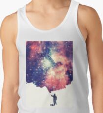 Painting the universe (Colorful Negative Space Art) Tank Top