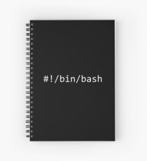 bin bash Spiral Notebook