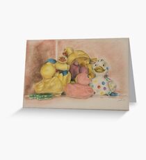 All the ducks not swimming in the water Greeting Card