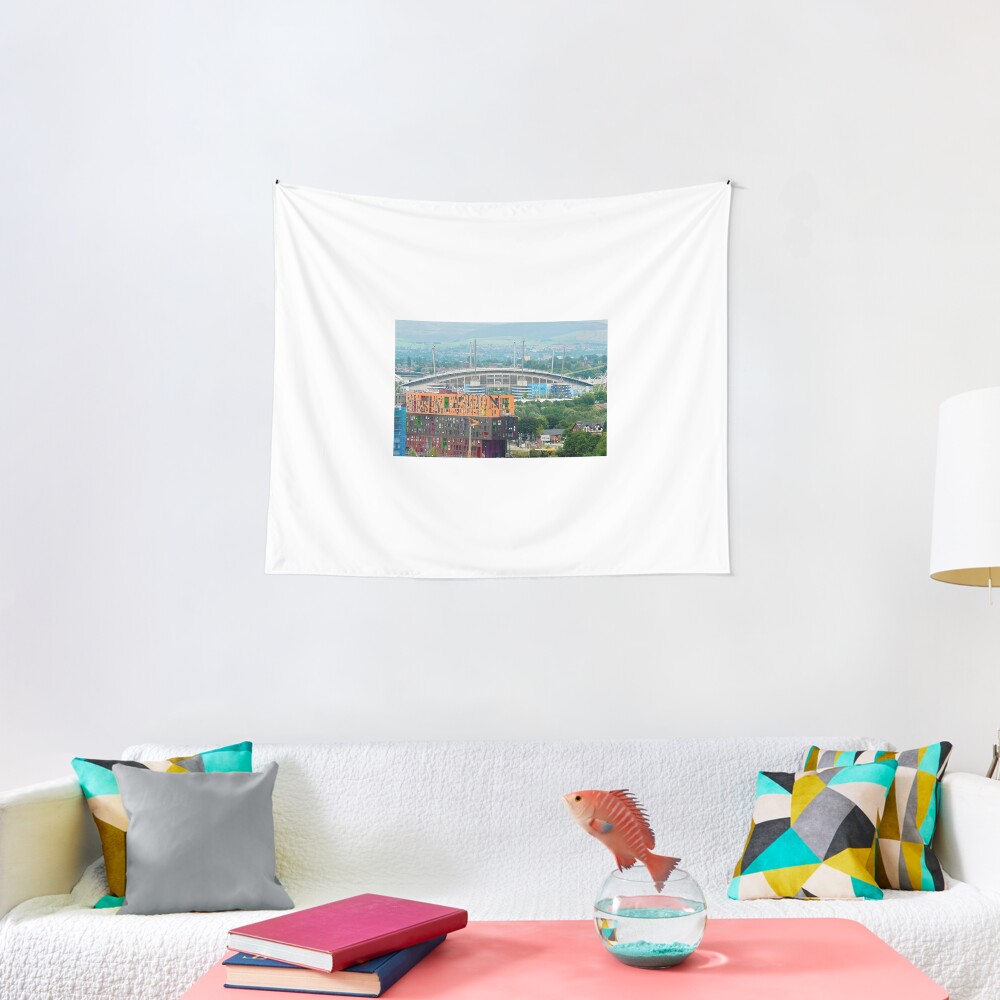 Etihad Stadium, the home of Manchester City Football Club Tapestry