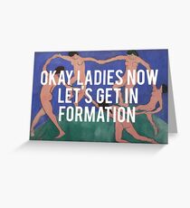 Dance into Formation Greeting Card