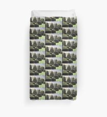 Dawn In A Topiary Garden Duvet Cover