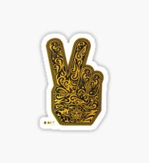 Peace fingers better Sticker