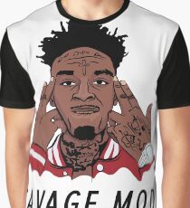 21 Savage "Been In Savage Mode" Graphic T-Shirt