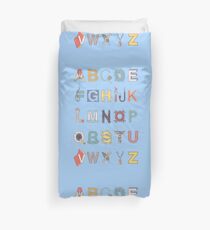 The Alphabet Duvet Cover