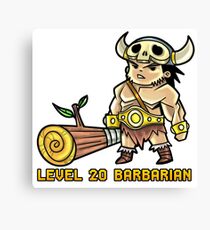 Level 20 Barbarian Canvas Print