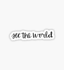 see the world Sticker