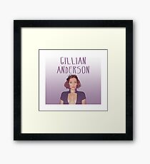 Gillian Anderson Framed Print