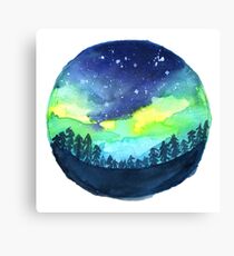 tumblr aurora borealis Canvas Print