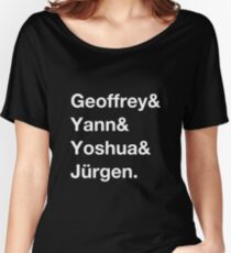 Geoffrey & Yann & Yoshua & Jürgen (white) Women's Relaxed Fit T-Shirt