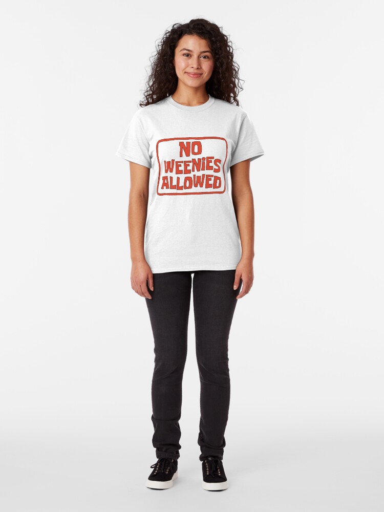 Alternate view of No Weenies Allowed - Spongebob Classic T-Shirt