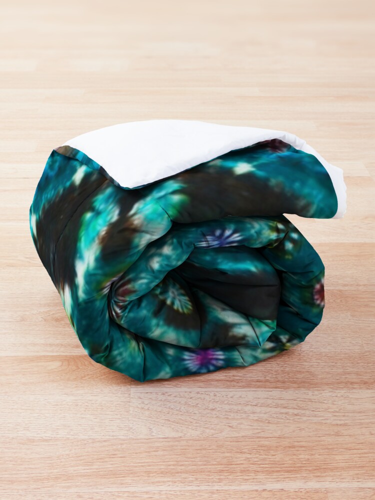 Alternate view of Tie-Dye Turquoise Comforter