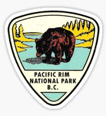 Pacific Rim National Park BC Canada Vintage Travel Decal Sticker