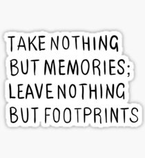 Footprints Adventure Text Memories Sticker