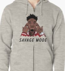 21 Savage "Been In Savage Mode" Zipped Hoodie