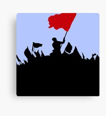 Lienzo La revolución minimalista de Les Miserables