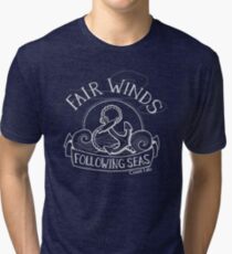 Fair Winds and Following Seas - Off White Tri-blend T-Shirt