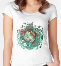 Ghibli Tribute Women's Fitted Scoop T-Shirt