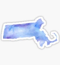 Massachusetts Watercolor Sticker