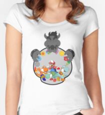 SUPER POKEMON BROS Women's Fitted Scoop T-Shirt