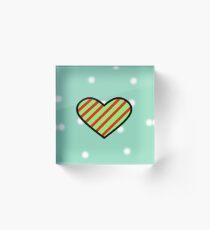 Christmas Ribbon Acrylic Block