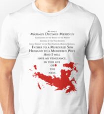 Gladiator - My name is Maximus Decimus Meridius... Unisex T-Shirt