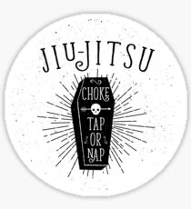 Jiu-jitsu - Choke - Tap or nap Sticker