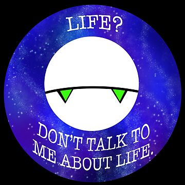 HHGTTG Marvin - Don't Talk To Me About Life Sticker for Sale by