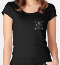 BTS Army Cross Women's Fitted Scoop T-Shirt