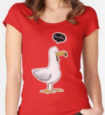 Kleine Möwe - Moin! | Katz & Tinte Tailliertes Rundhals-Shirt